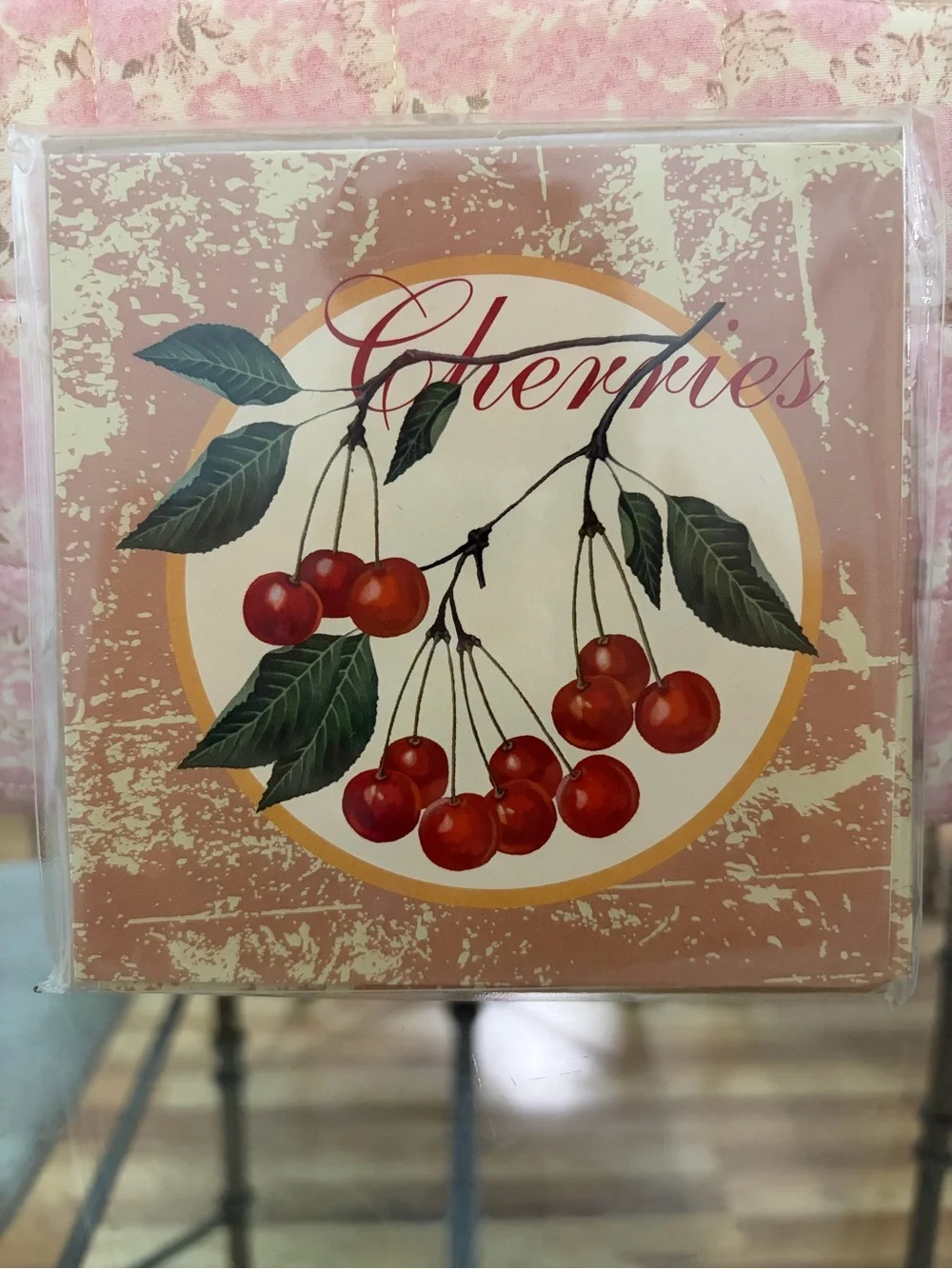 Michaels Note Cards - Fruitful Collection Cherry Red/ Brown (6 pc)